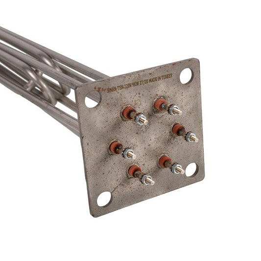Electric Boiler Heating Elements Block 9kW 220V L=445mm flange 100x100mm Sinan