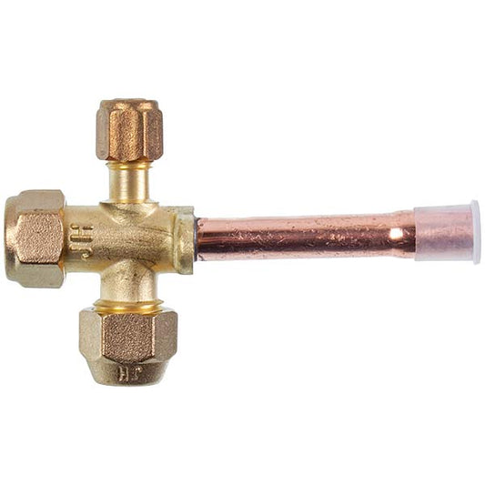 Air Conditioner Service Tap (port) 3/8" straight