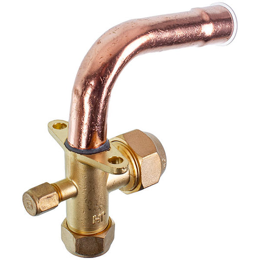 Air Conditioner Service Tap (port) 3/4" angular 90°