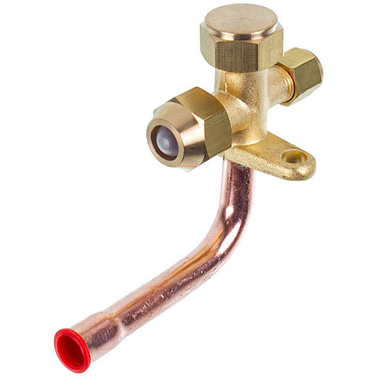 Air Conditioner Service Tap (port) 3/8" angular 90°