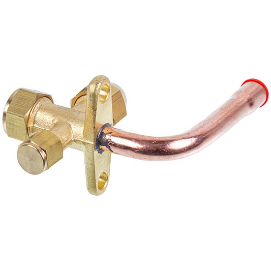 Air Conditioner Service Tap (port) 3/8" angular 90°