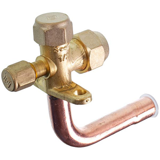 Air Conditioner Service Tap (port) 1/2" angular 90°
