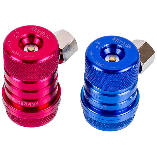 Filling Couplings Set (low + high pressure) VALUE VHF-SY quick release R1234 (M12*1.5)