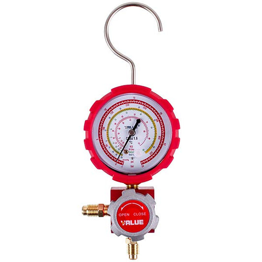 Manometric manifold 1-valve VALUE VMG -1-U-H Type 3 (R404 R407 R22 R134)