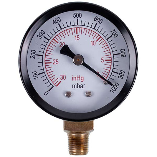 Manometer (vacuum gauge) VALUE 310500104 (D=50mm, bottom connection)