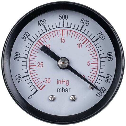 Manometer (vacuum gauge) VALUE 310500106 (D=50mm, rear connection)