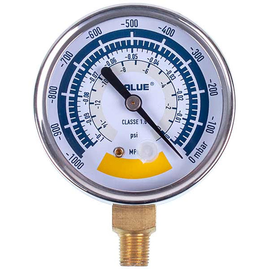 Manometer (vacuum gauge) VALUE 310500601 (D=63mm, bottom connection)