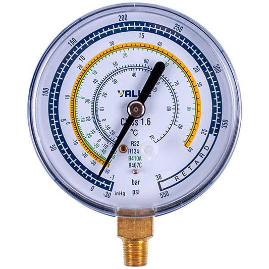 Low pressure gauge BL VALUE (D=80mm, R22 R134 R410 R407)