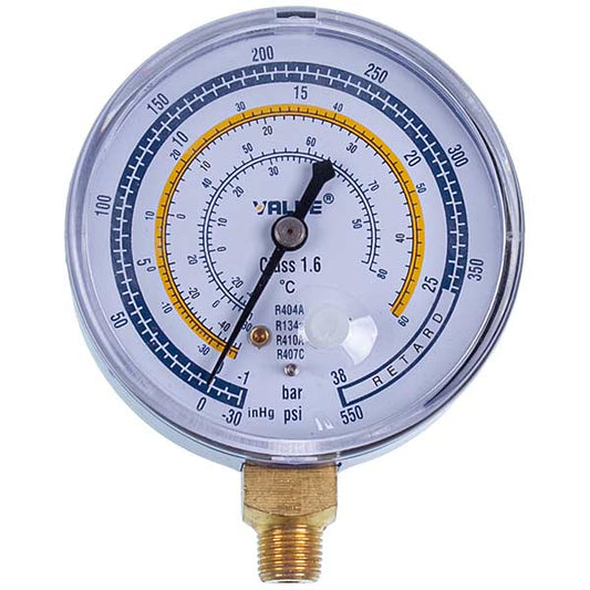 Low pressure gauge EBL VALUE (D =68mm, R404 R134 R410 R407)