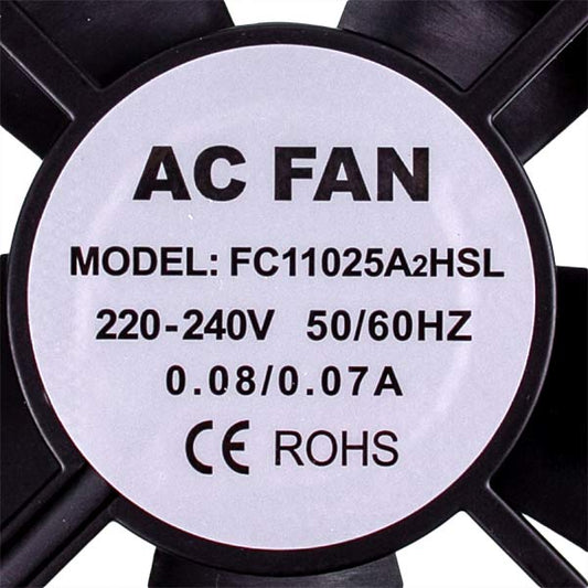 Square Fan 110x110x25mm 0,08A