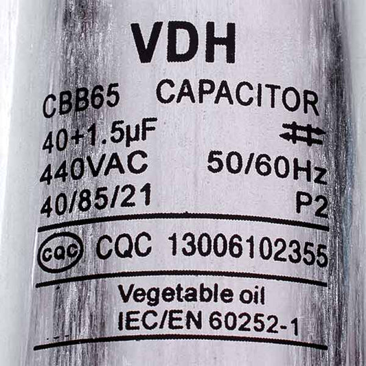 Capacitor 40+1,5uF 450V CBB65