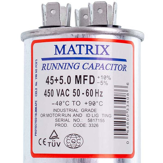 Capacitor VDH 45+5uF 450V CBB65