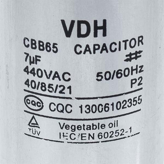 Capacitor Whicepart 7.5uF 450V CBB65