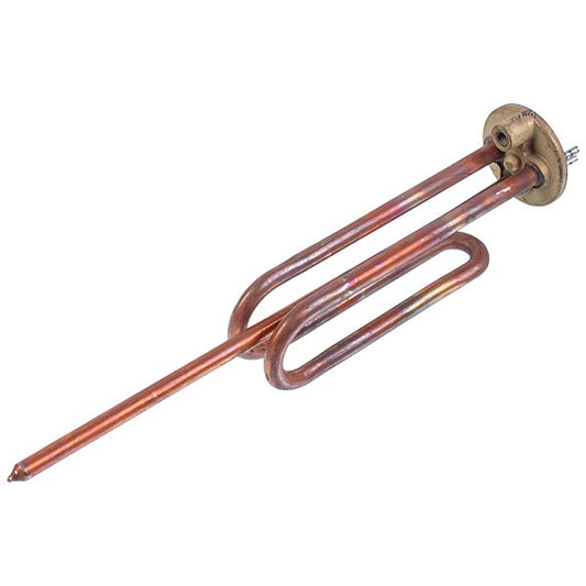 Heating element for boiler Kawai 184280 for anode 1500W (copper), L=265mm flange 48mm, 1 tube for sensor