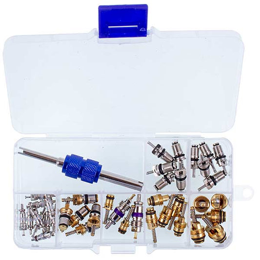 Car Air Conditioning Set of Nipples ST-247 (7 types of 39 spools + screwdriver)