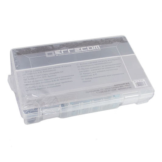 Cap set for car air conditioner service ports Errecom RK1052