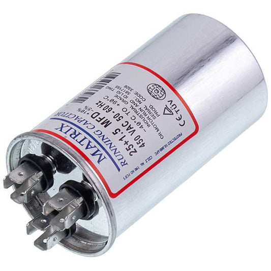 Capacitor 25+1,5uF 450V CBB65