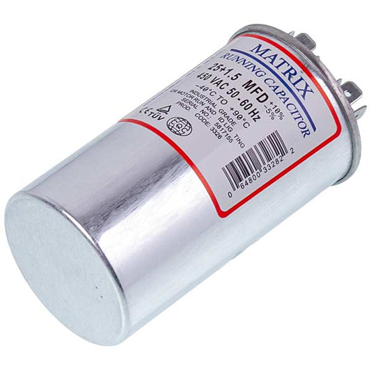 Capacitor 25+1,5uF 450V CBB65