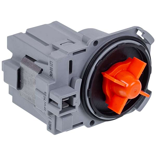 Pump (Drain Pump) for Washing Machine 49023062 Askoll 25 W T2121 (paired front contacts, with 3 latches)