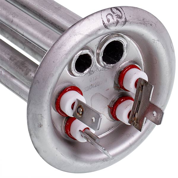 Water Heater Heating Element 2000W (stainless steel) L=310mm flange 64mm, anode M4 Kawai