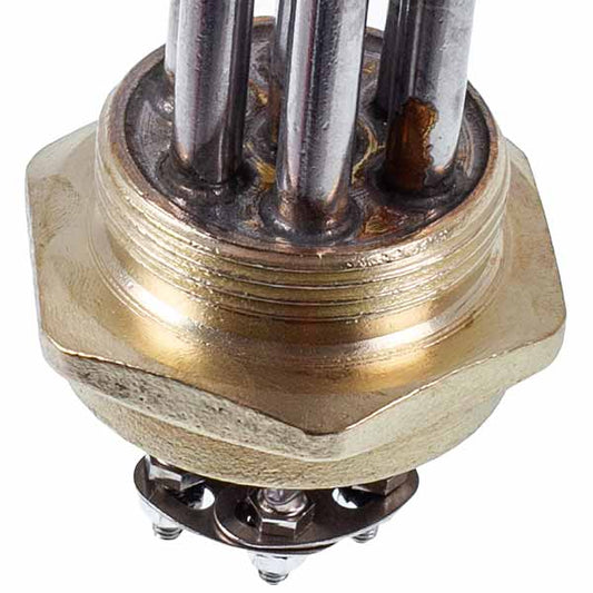 Electric Boiler Block of Heating Elements 15kW 220-380V L=485mm nut 1 1/2" Koolwen