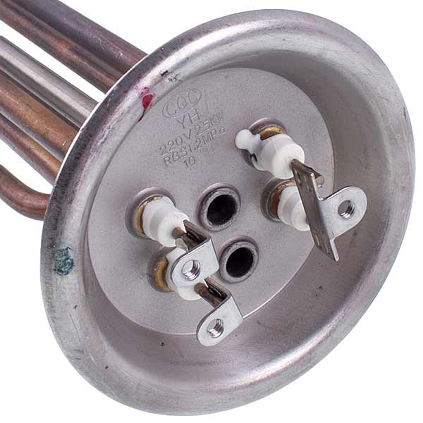 Water Heater Element Thermex 1500+1000W (copper) L=300mm flange 92mm (for the anode M6)