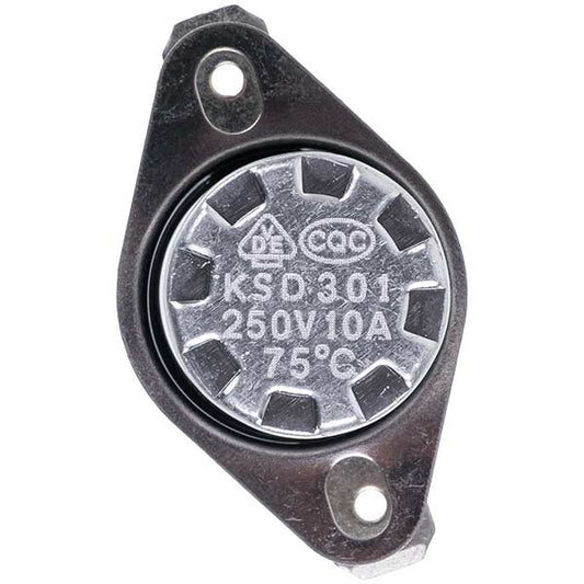 Water Heater Thermostat 75°C 10A 250V KSD301