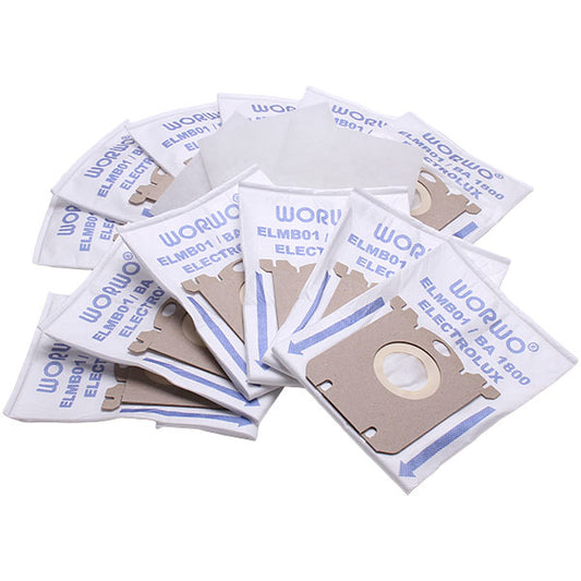 Electrolux/Philips ELMB01X12K S-BAG WORWO Vacuum Cleaner Microfiber Dust Bag Set