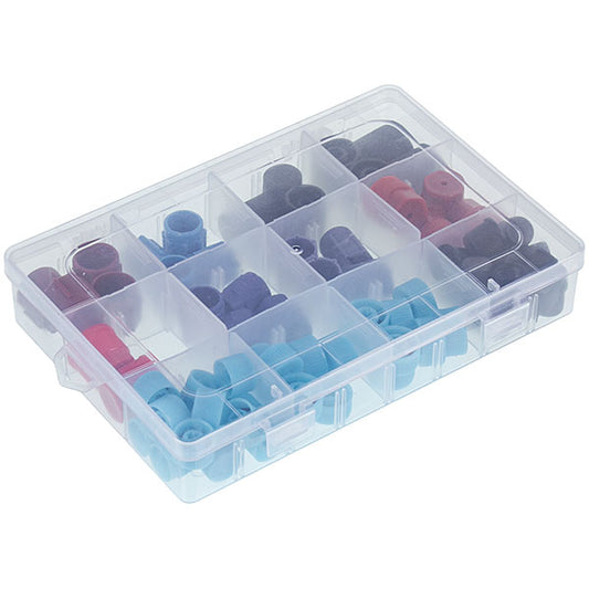 Cap set for car air conditioner service ports (78pcs)