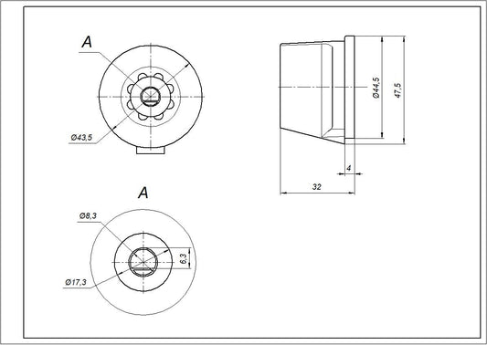 Stove Universal Control Knobs Set (5 pcs.)