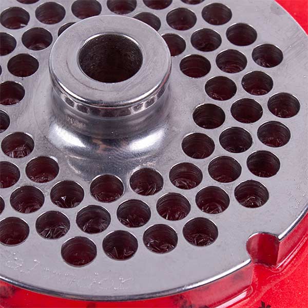 Meat Grinder Grid Lame Italia 100265 6mm D=82mm (with center and 2 slots) Enterpise 22 (PF226CM)