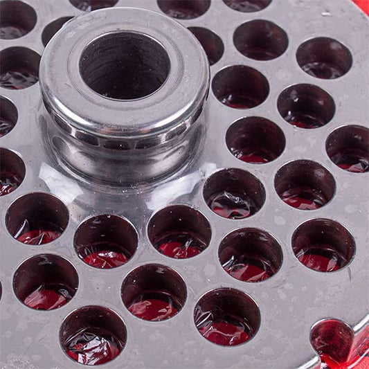 Meat Grinder Grid Lame Italia 100340 10mm D=100mm (with center and 2 slots) Enterpise 32 (PF3210CM)