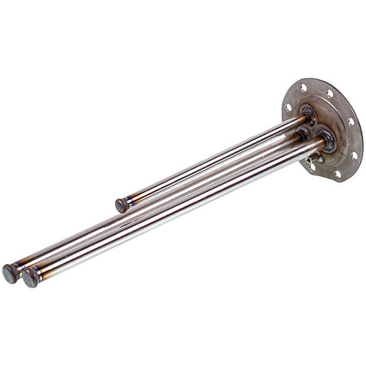 Water Heater Flange for Dry Heater Compatible with Klima Hitze D outer=120mm L pipes=430/280mm (for M8 anode)