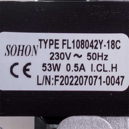 Gas-fired Boiler Fan Compatible with Ferroli Diva, Davatop, Domicompact, Domina, FEReasy 39817550 Sohon 53 W