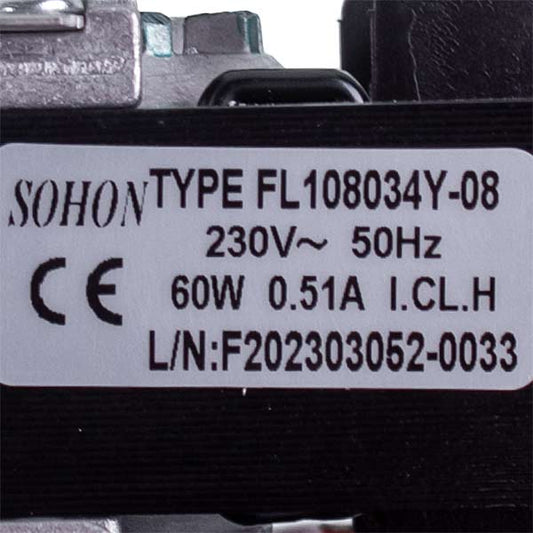 Gas-fired Boiler Fan Compatible with Vaillant 00200200008 60 W