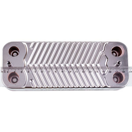 DHW Plate Heat Exchanger (10 plates) for Gas Boiler Compatible with Airfel H3101081334010
