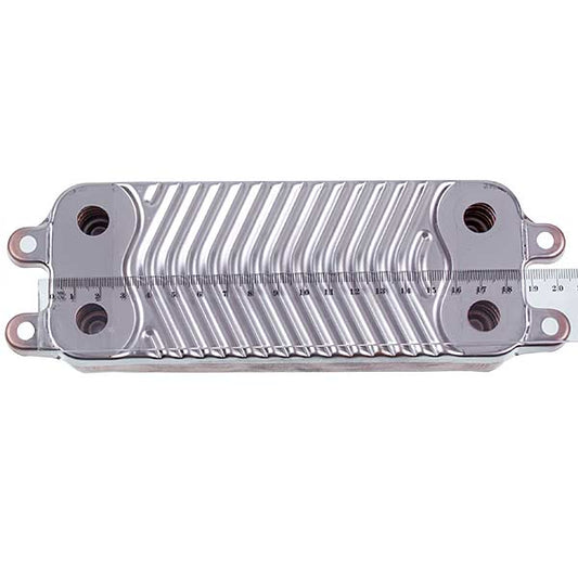 DHW Plate Heat Exchanger (12 plates) for Gas Boiler Compatible with Vaillant Atmo/Turbo/Eco TEC Pro, Protherm 0020059452