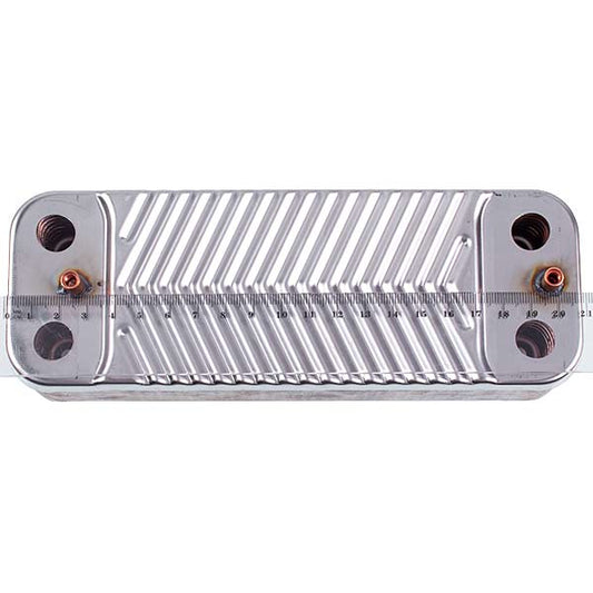 DHW Plate Heat Exchanger (16 plates) for Gas Boiler Compatible with Saunier Duval Isofast, Isotwin, Themaclassic S1024800