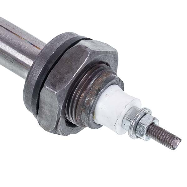 Heating element for food boiler 2500W (stainless steel and black steel) L=150mm M22 (round)