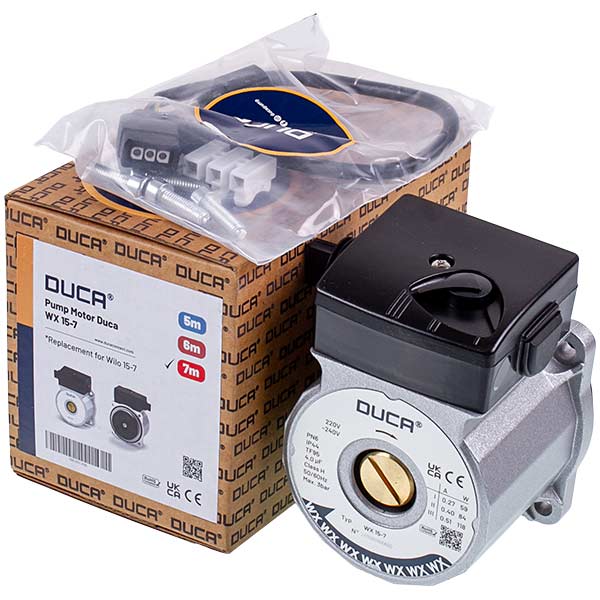 Circulation Pump Duca WX 15-7 118 W D=21 mm for Gas Boiler