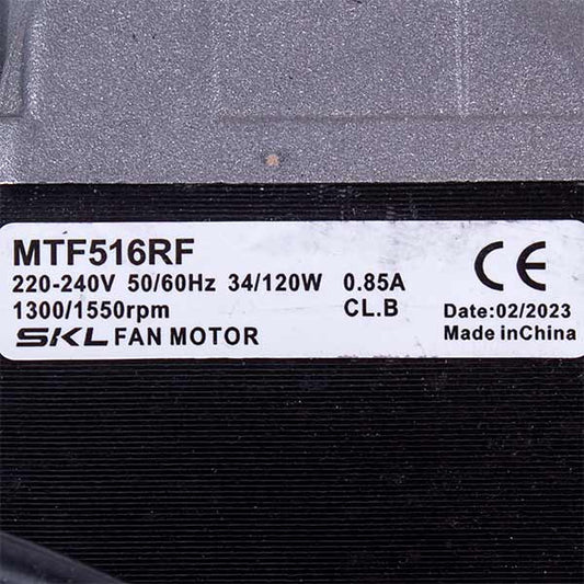 Refrigerator Cooling Fan Motor 34W 220/240V 0.85A 50/60HZ 1300/1550RPM