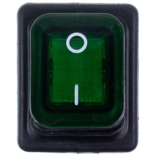 Switch LF3319447 16A-250V/20A-125V 4 Contacts (Universal) Green