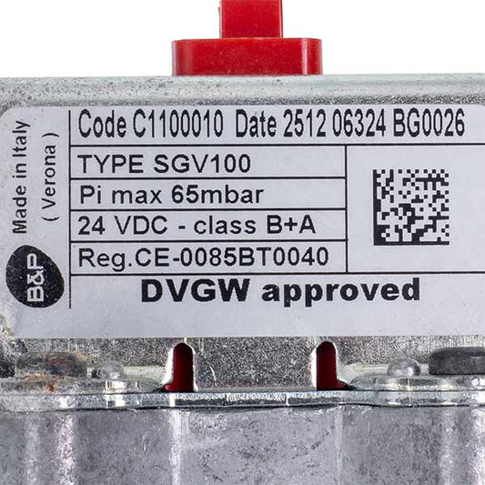 Gas Valve Bertelli&Partners SGV100 C1100010 for Gas Boiler Biasi BI1373100