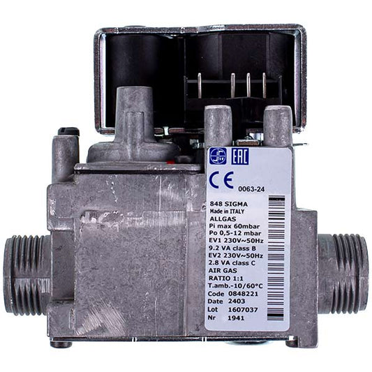 Gas Valve Sit Sigma 848 (0.848.135) for Condensing Boiler Biasi Rinnova Cond Plus BI1313103