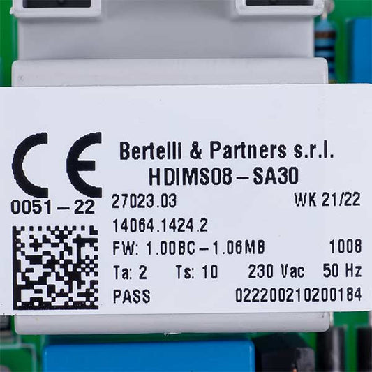 Control Board B&P HDIMS08-SA30 for Gas-fired Boiler Biasi Delta M97/M97R BI2075105