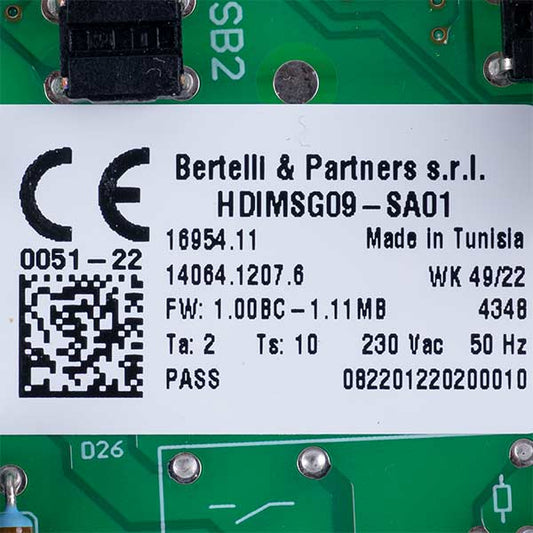Control board B&P HDIMSG09-SA01 for gas boiler Biasi Rinnova, Inovia M290 BI2225100