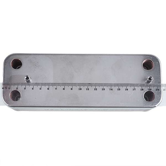 DHW Plate Heat Exchanger (16 plates) for Gas Boiler Compatible with Baxi ECO-3, Eco 4S, Luna, Westen Energy 17B2071600