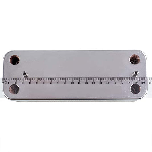 DHW Plate Heat Exchanger (20 plates) for Gas Boiler Compatible with Baxi ECO-3/4S, Luna 3 Comfort, Westen Pulsar 17B2072000