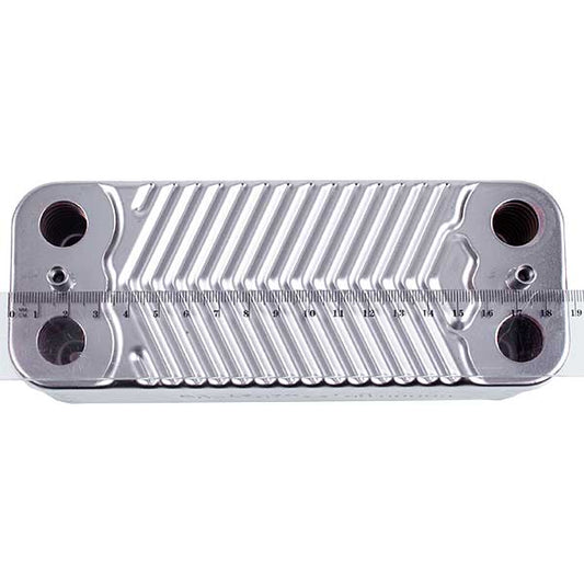 DHW Plate Heat Exchanger (20 plates) for Condensing Boiler Compatible with Viessmann Vitodens 100 WB1B, WB1C 35 kW 7828746