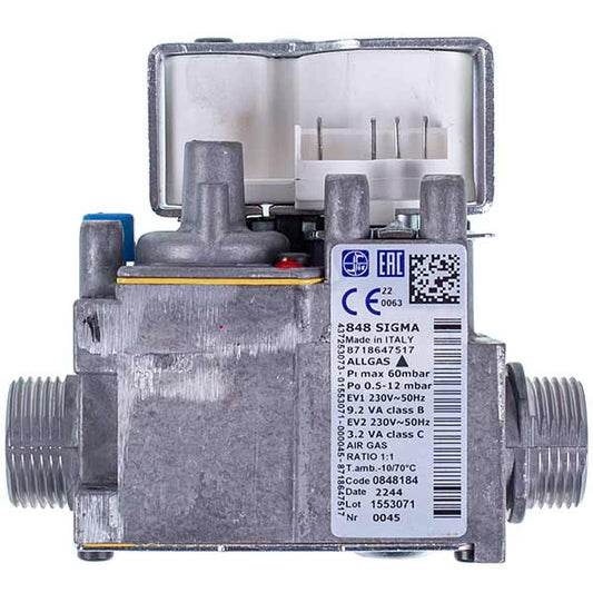 Gas Valve Sit Sigma 848 for Condensing Boiler Buderus Logamax plus GB172i, Bosch 7000i 14-24 kW 87186475170